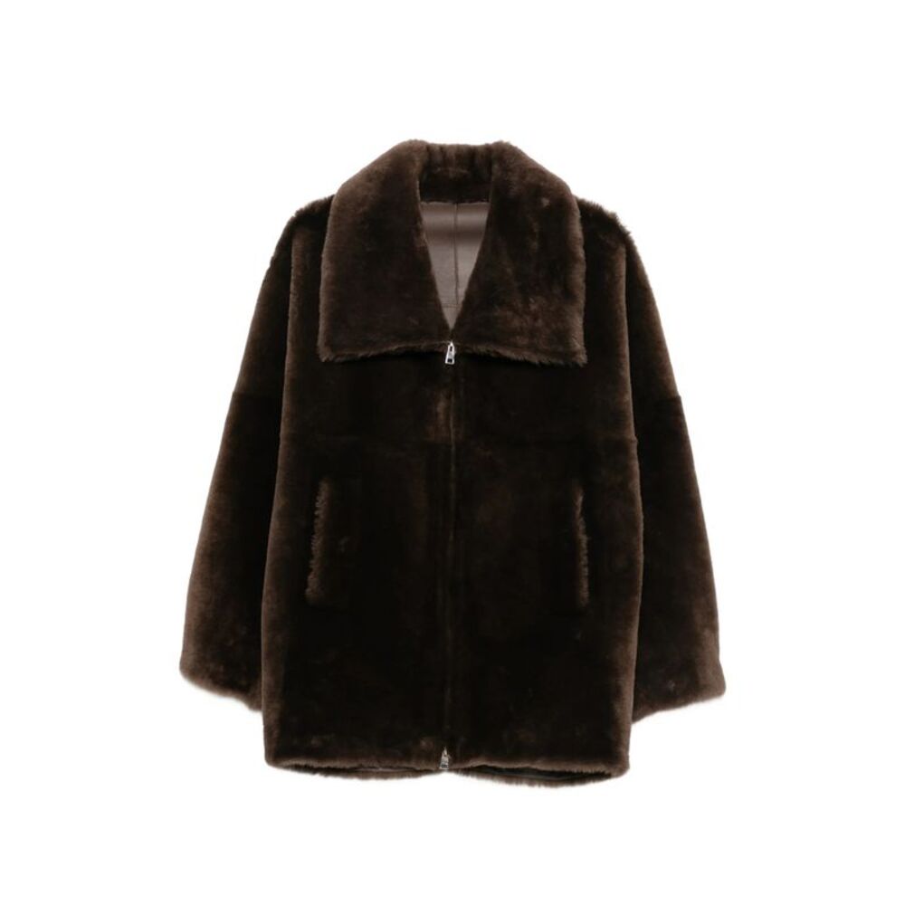 Blancha Brown Jackets - Faux Fur & Shearling Jackets Women